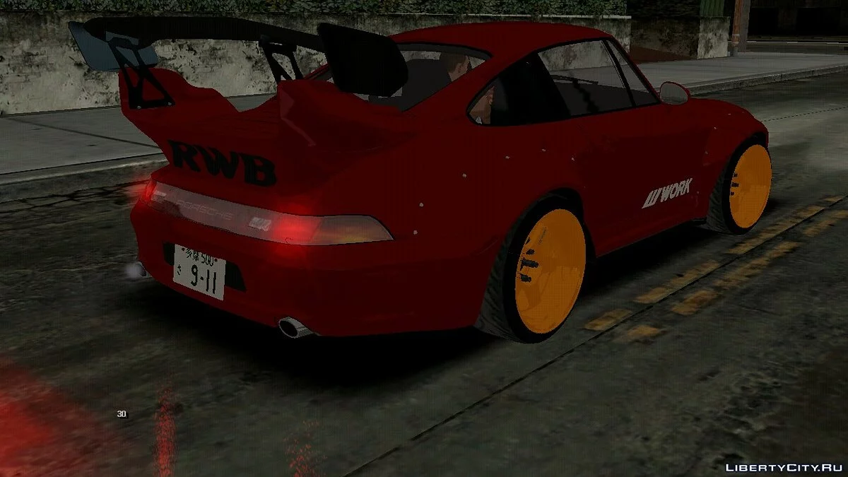 Porsche 993 RWB v3 final (только DFF) / GTA San Andreas (iOS, Android)