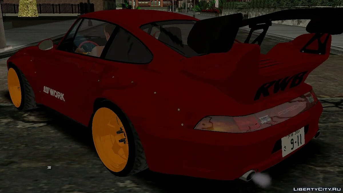 Porsche 993 RWB v3 final (только DFF) / GTA San Andreas (iOS, Android)
