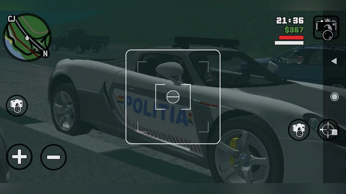 Porsche Carrera GT - شرطة رومانيا / GTA سان أندرياس (iOS، أندرويد)