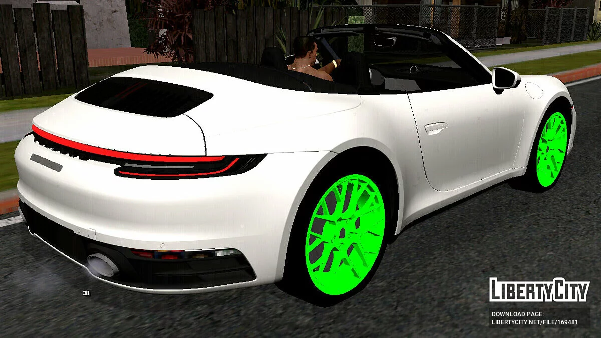 Porsche 911 Cabrio 2020 (hanya DFF) / GTA San Andreas (iOS, Android)