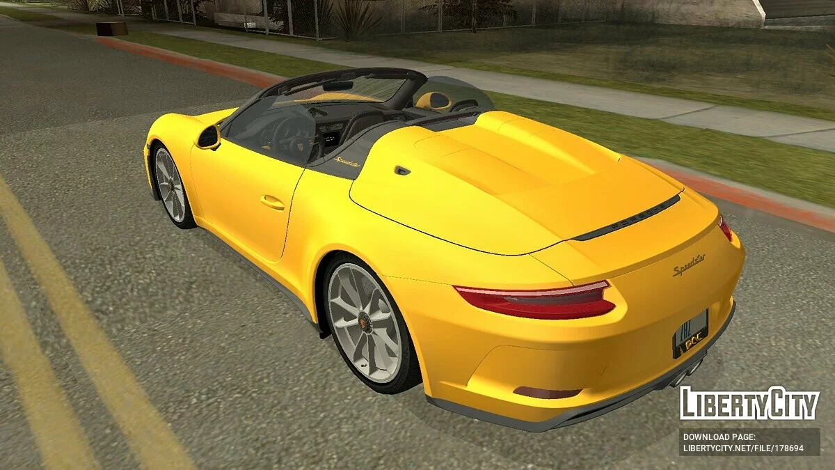 بورش 911 سبيدستر 2020 / GTA سان أندرياس (iOS، أندرويد)