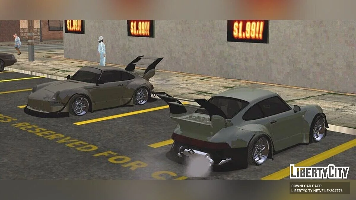 بورشه 993 آ دبليو بي / GTA سان أندرياس (iOS، أندرويد)