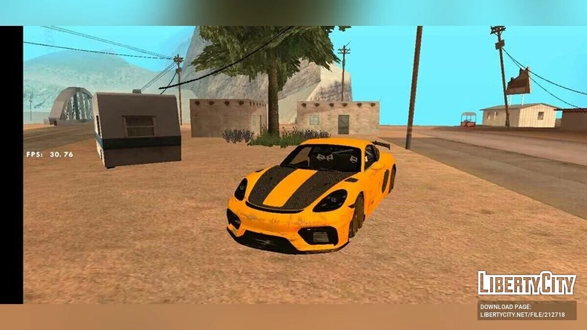 Porsche 718 Cayman GT4 RS / GTA San Andreas (iOS, Android)