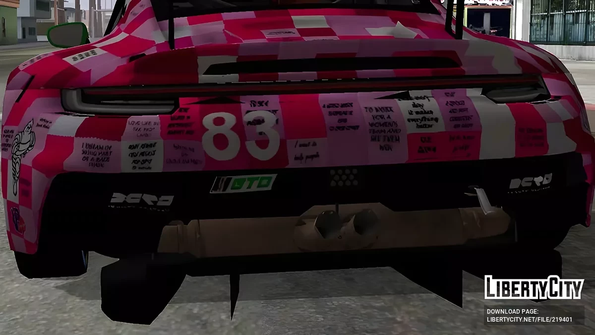 Porsche 911 (992.1) GT3R IRON DAMES #83 + PC / GTA San Andreas (iOS, Android)