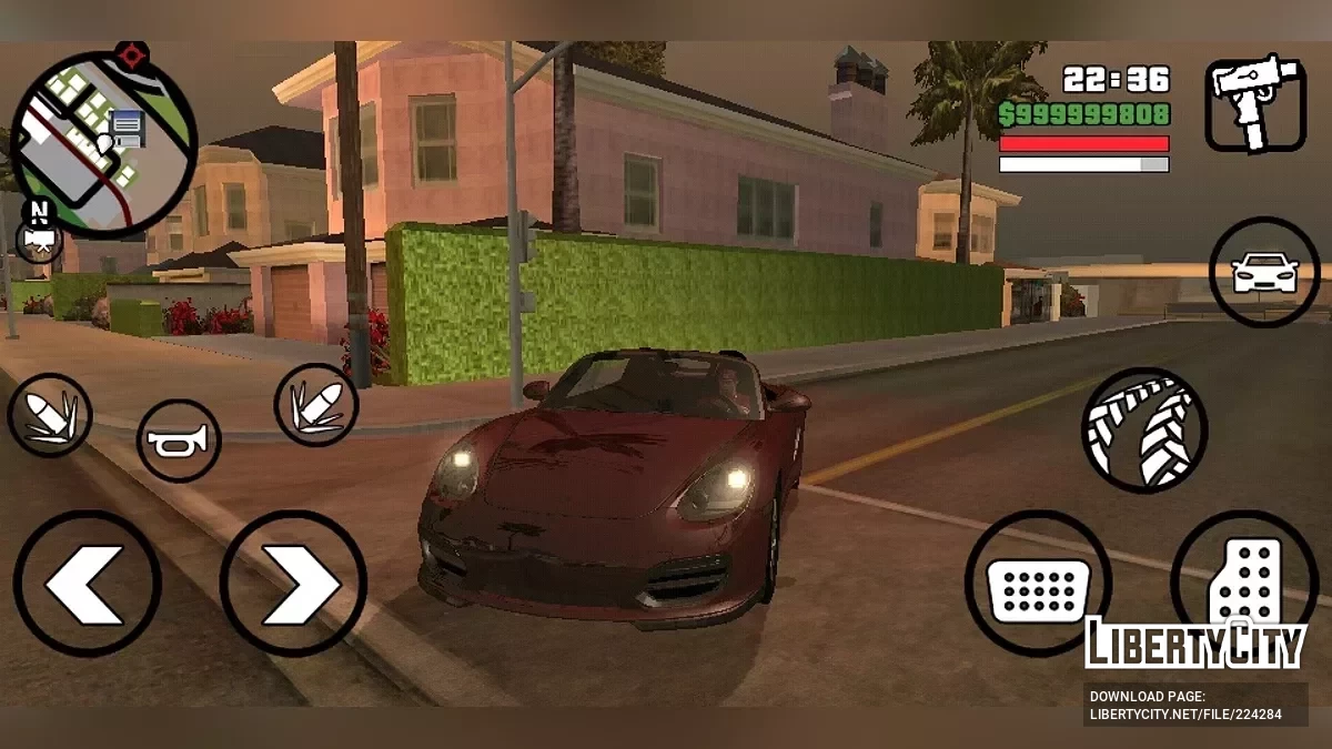 Porsche Boxster Spyder / GTA San Andreas (iOS, Android)