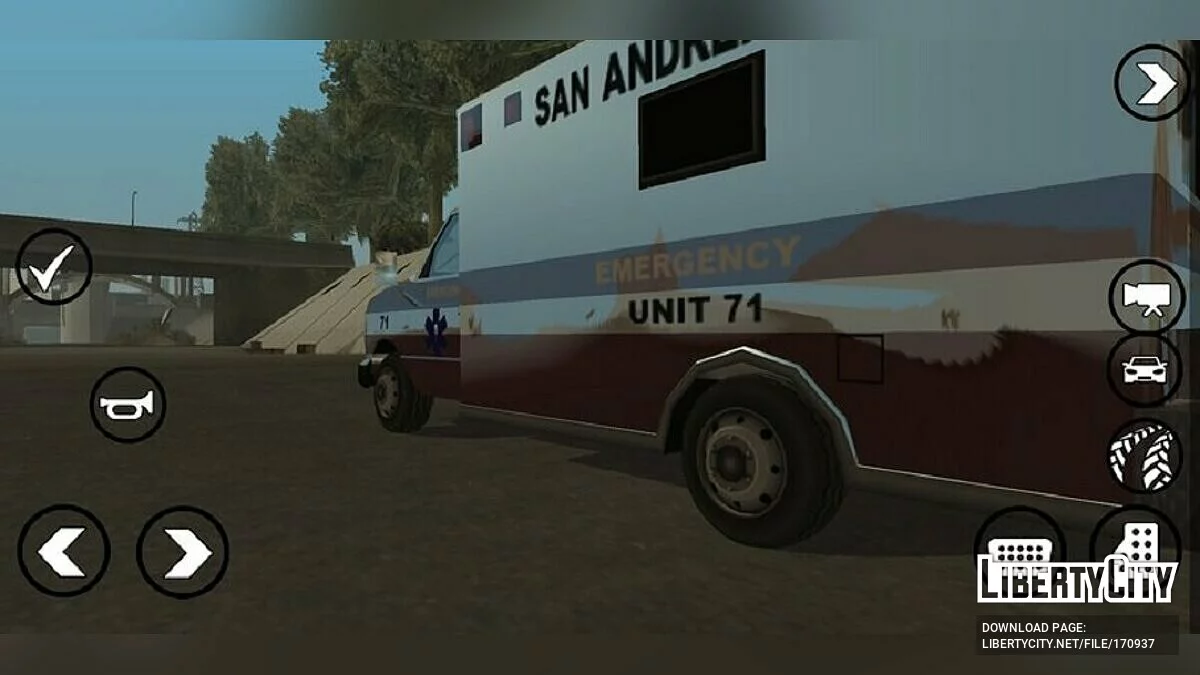 Radreparatur für Krankenwagen / GTA San Andreas (iOS, Android)