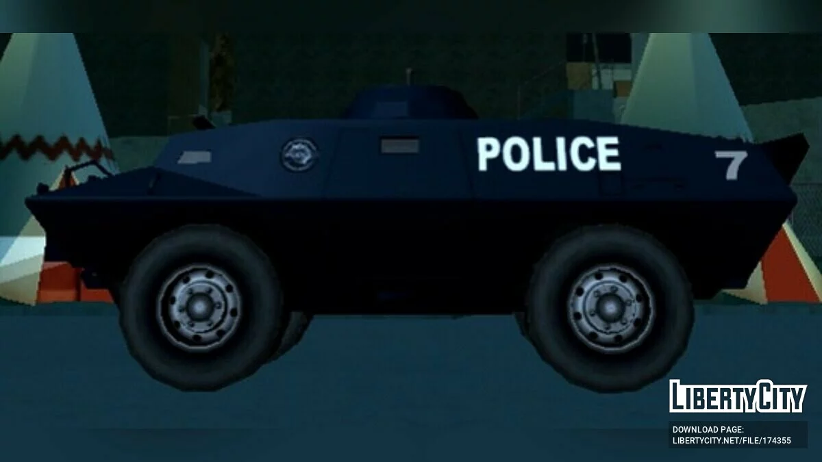 Покращені Поліцейські Автомобілі / GTA San Andreas (iOS, Android)