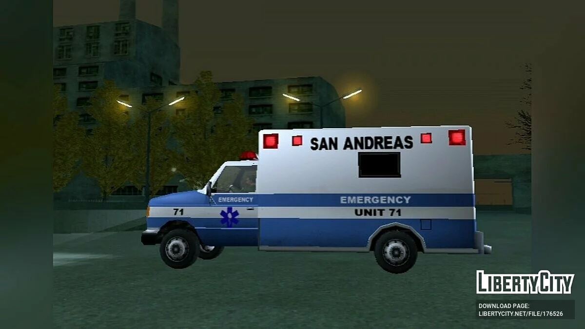 Véhicules d'urgence améliorés / GTA San Andreas (iOS, Android)