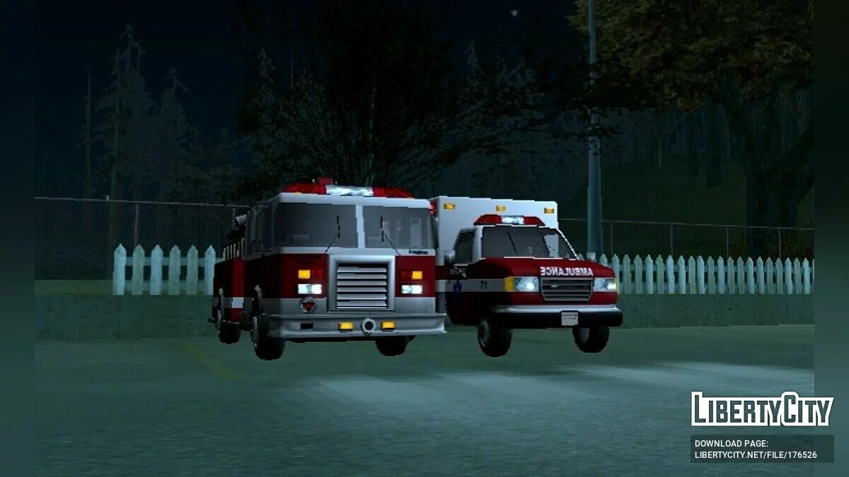Véhicules d'urgence améliorés / GTA San Andreas (iOS, Android)