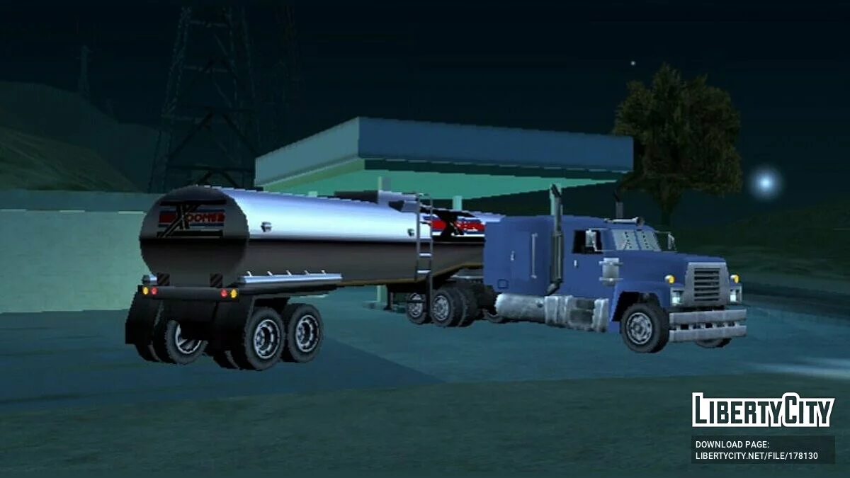 المصابيح الأمامية الثابتة على المقطورة / GTA سان أندرياس (iOS، أندرويد)