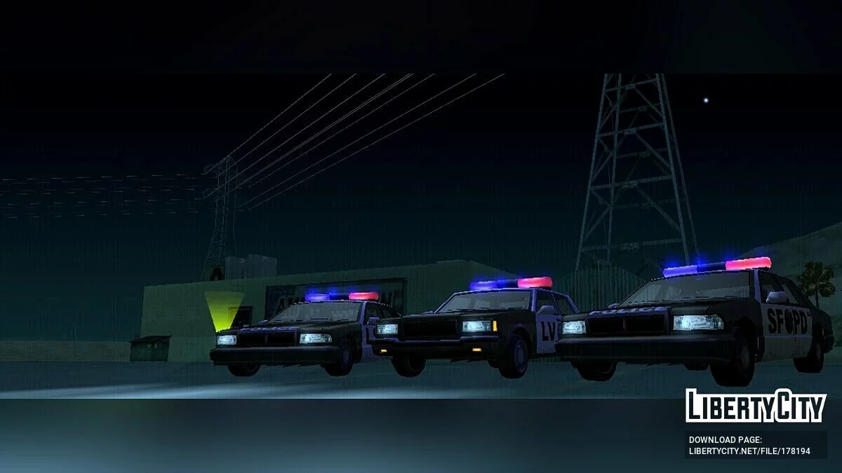 Updated Police Cars / GTA San Andreas (iOS, Android)