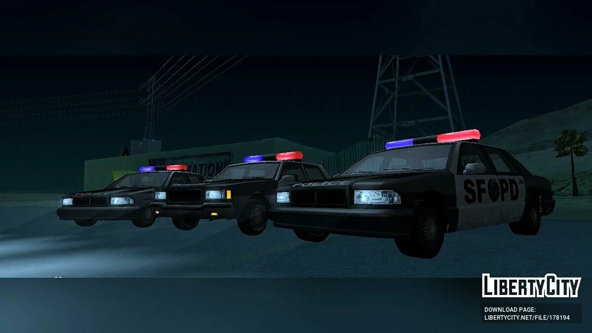 Updated Police Cars / GTA San Andreas (iOS, Android)