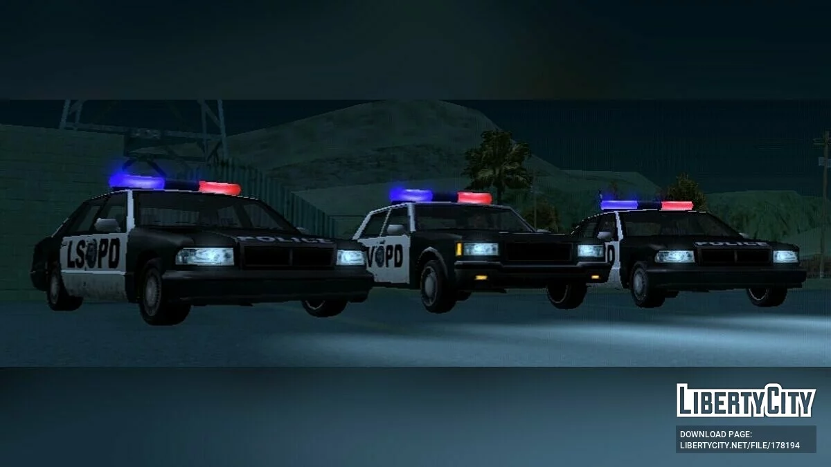 Updated Police Cars / GTA San Andreas (iOS, Android)
