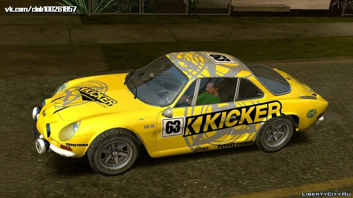 Renault Alpine A110 1600S-Rally / GTA San Andreas (iOS, Android)