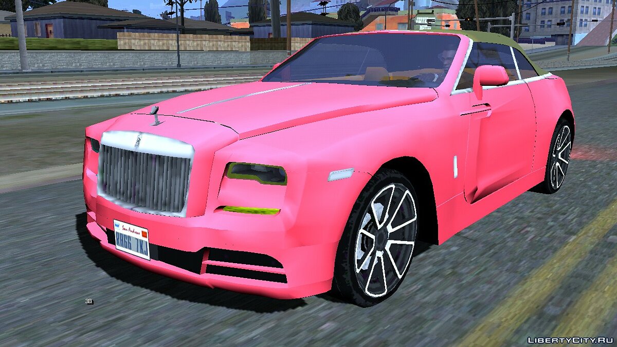 Pink RollsRoyce Dawn Cabriolet from the tuner Mansory Design