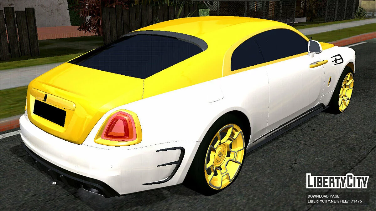 Rolls-Royce Wraith Mansory Golden (DFF Only) / GTA San Andreas (iOS, Android)