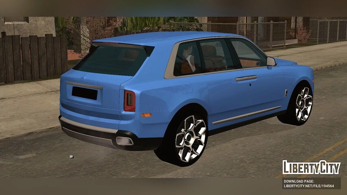 Rolls-Royce Cullinan Stock (тільки DFF) / GTA San Andreas (iOS, Android)