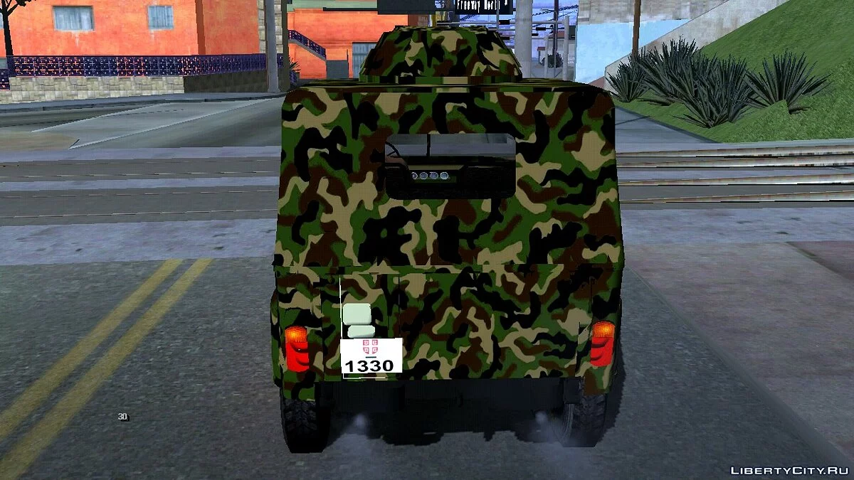UAZ 469 Militärpolizei Serbien / GTA San Andreas (iOS, Android)