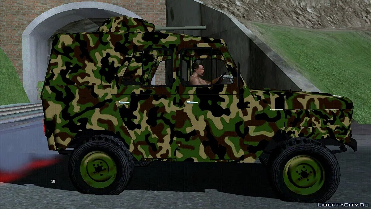 UAZ 469 Militärpolizei Serbien / GTA San Andreas (iOS, Android)