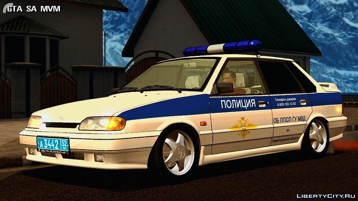 VAZ 2115 (شرطة) / GTA سان أندرياس (iOS، أندرويد)
