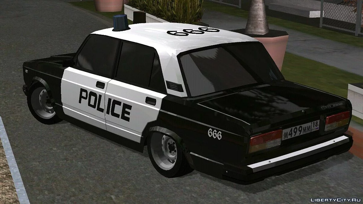 VAZ 2107 - Police v2.0 (DFF only) / GTA سان أندرياس (iOS، أندرويد)