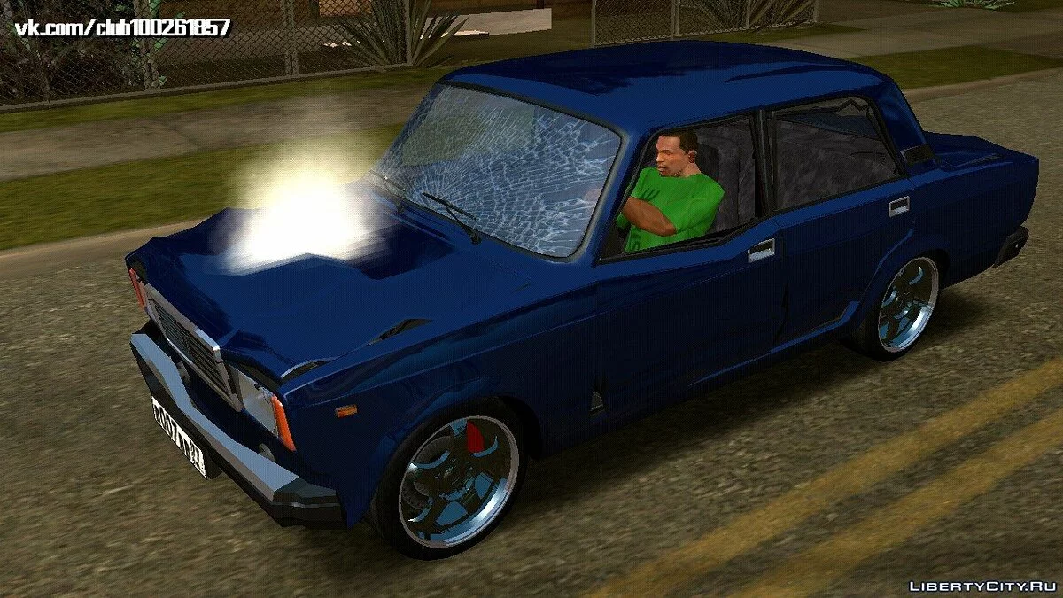 VAZ-2107 v0.3 (solo DFF) / GTA San Andreas (iOS, Android)