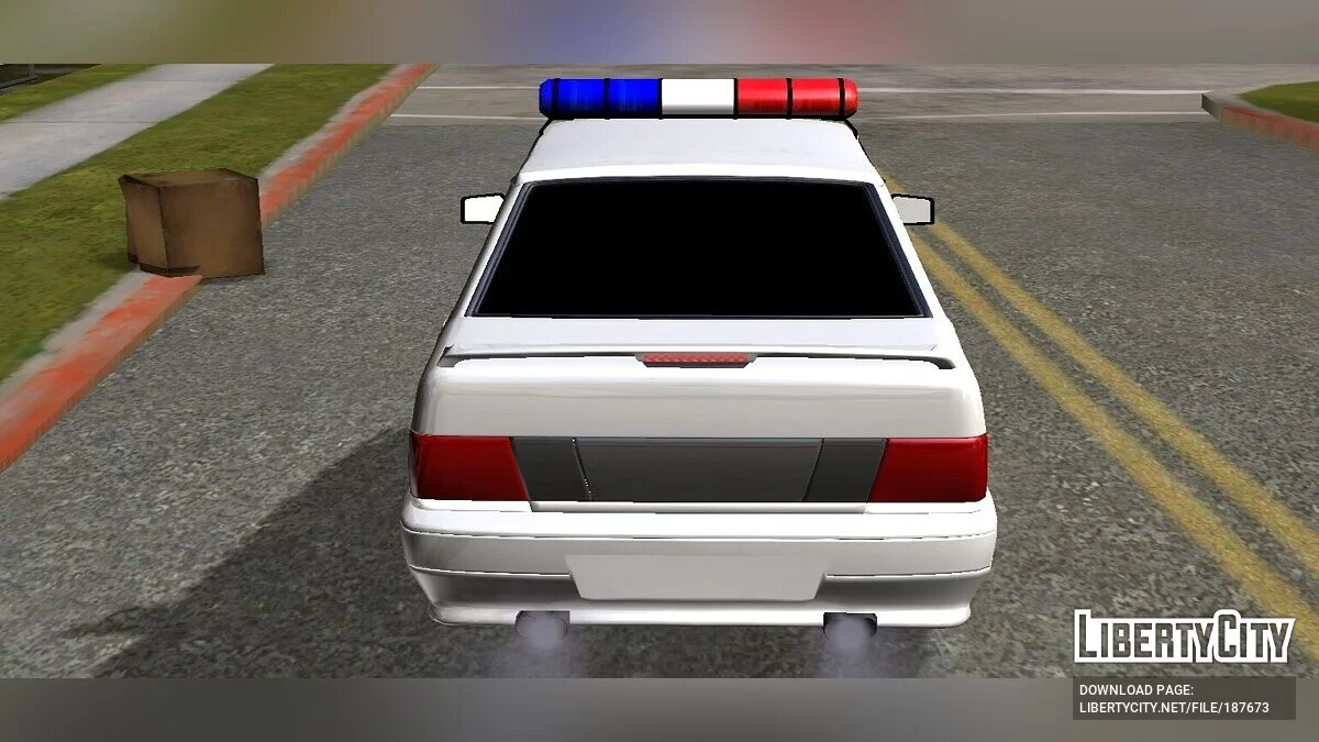 VAZ 2115 - Polícia (apenas DFF) / GTA San Andreas (iOS, Android)