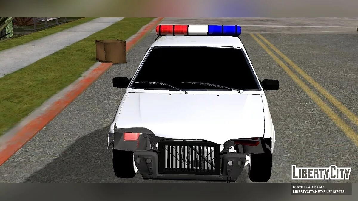 VAZ 2115 - Polícia (apenas DFF) / GTA San Andreas (iOS, Android)