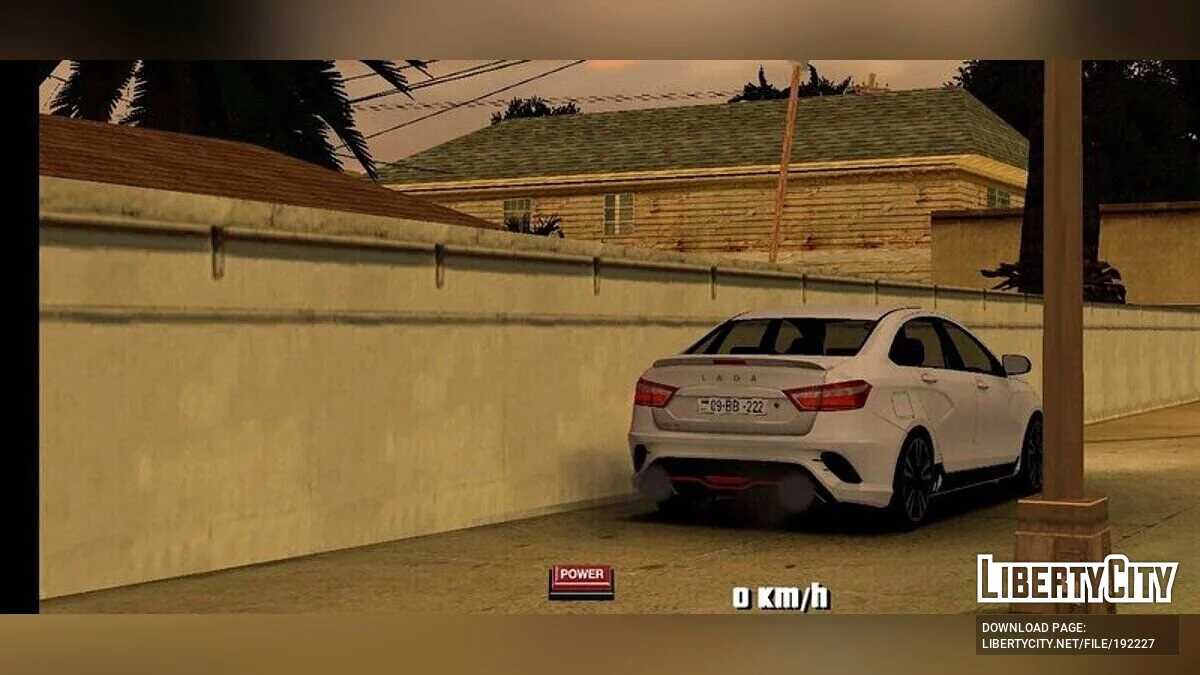 Tuning do Lada Vesta / GTA San Andreas (iOS, Android)