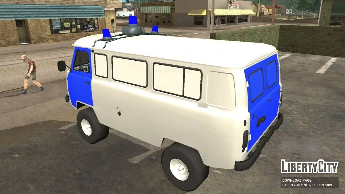 UAZ-452 Police (DFF Only) / GTA San Andreas (iOS, Android)