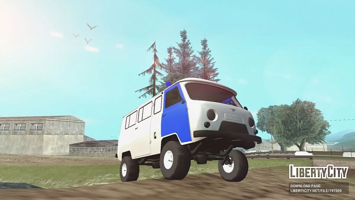 UAZ-452 Police (DFF Only) / GTA San Andreas (iOS, Android)