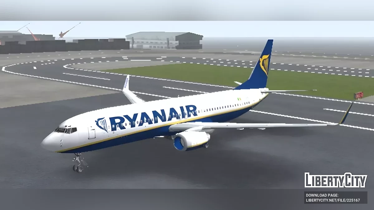 Boeing 737 de Ryanair / GTA San Andreas (iOS, Android)