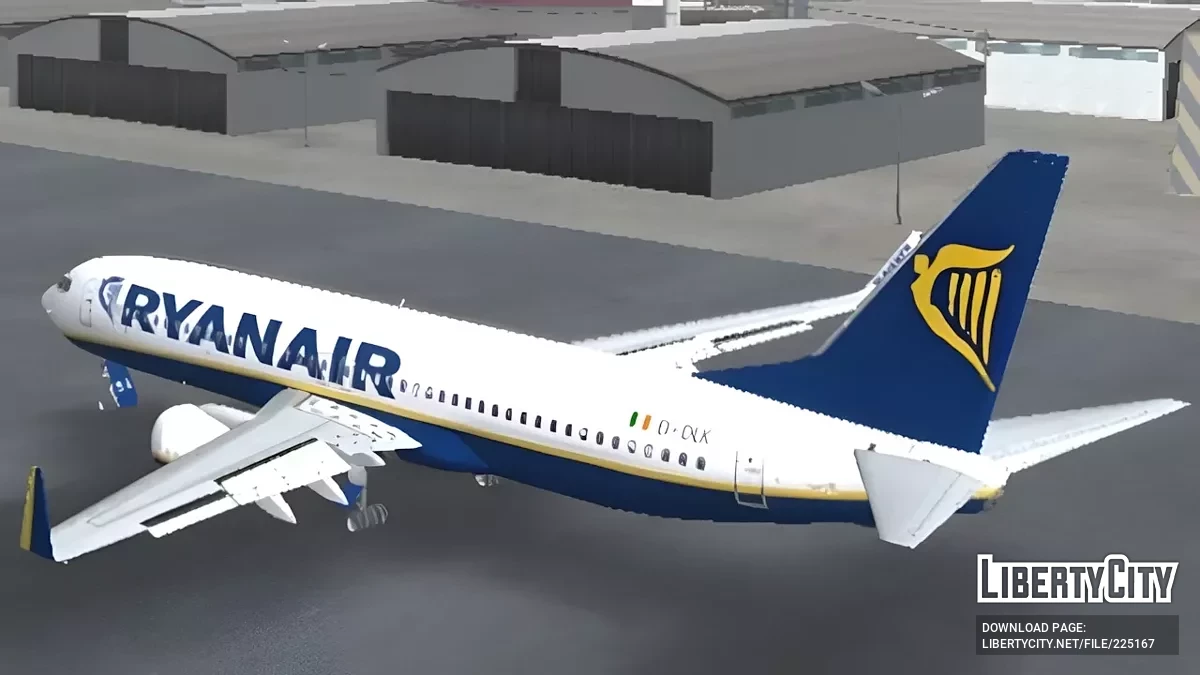 Boeing 737 de Ryanair / GTA San Andreas (iOS, Android)