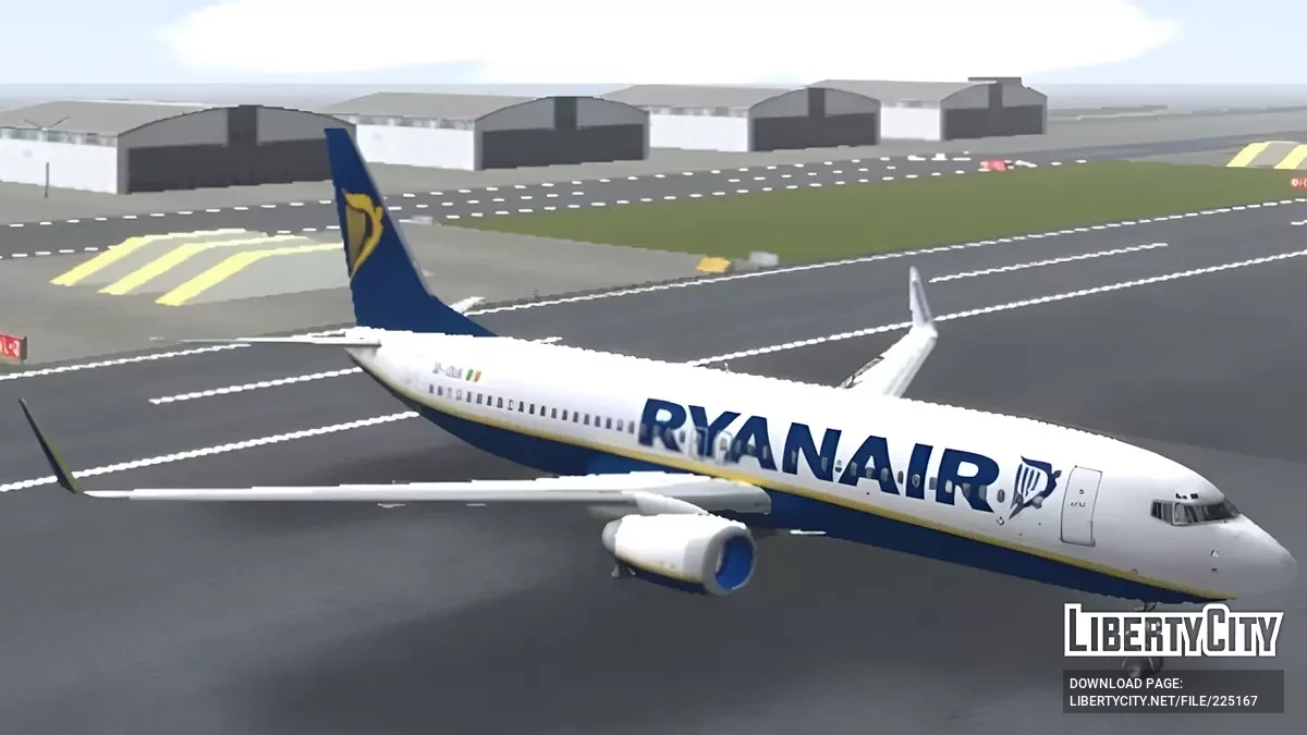 Boeing 737 de Ryanair / GTA San Andreas (iOS, Android)