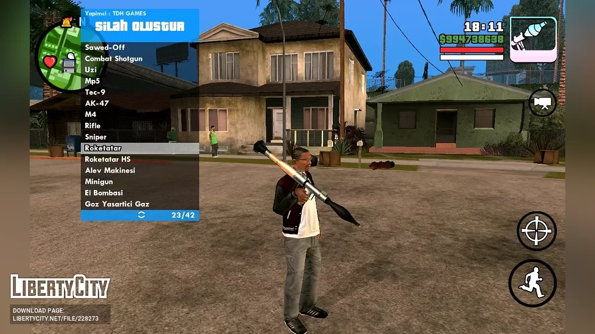 来自GTA维斯城的武器包 / GTA San Andreas (iOS, Android)