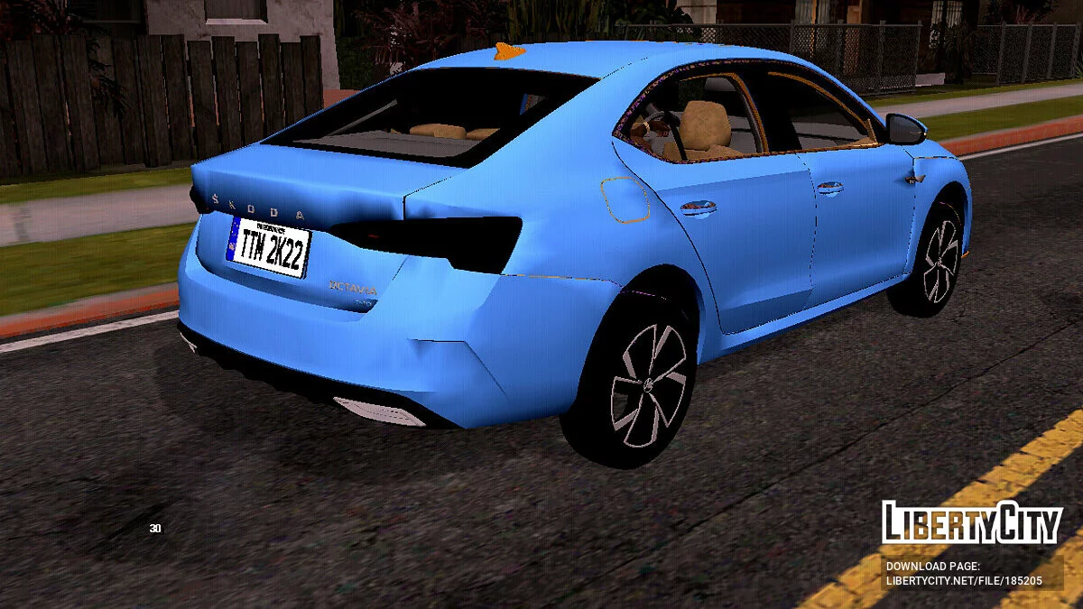 Scoda Octavia RS 2022 (только DFF) / GTA San Andreas (iOS, Android)