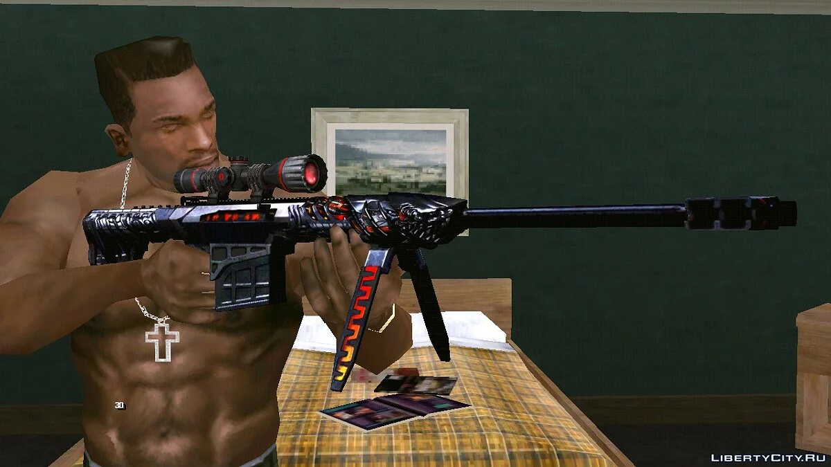 Crossfire Barrett M82A1 Obsidian Beast / GTA San Andreas (iOS, Android)