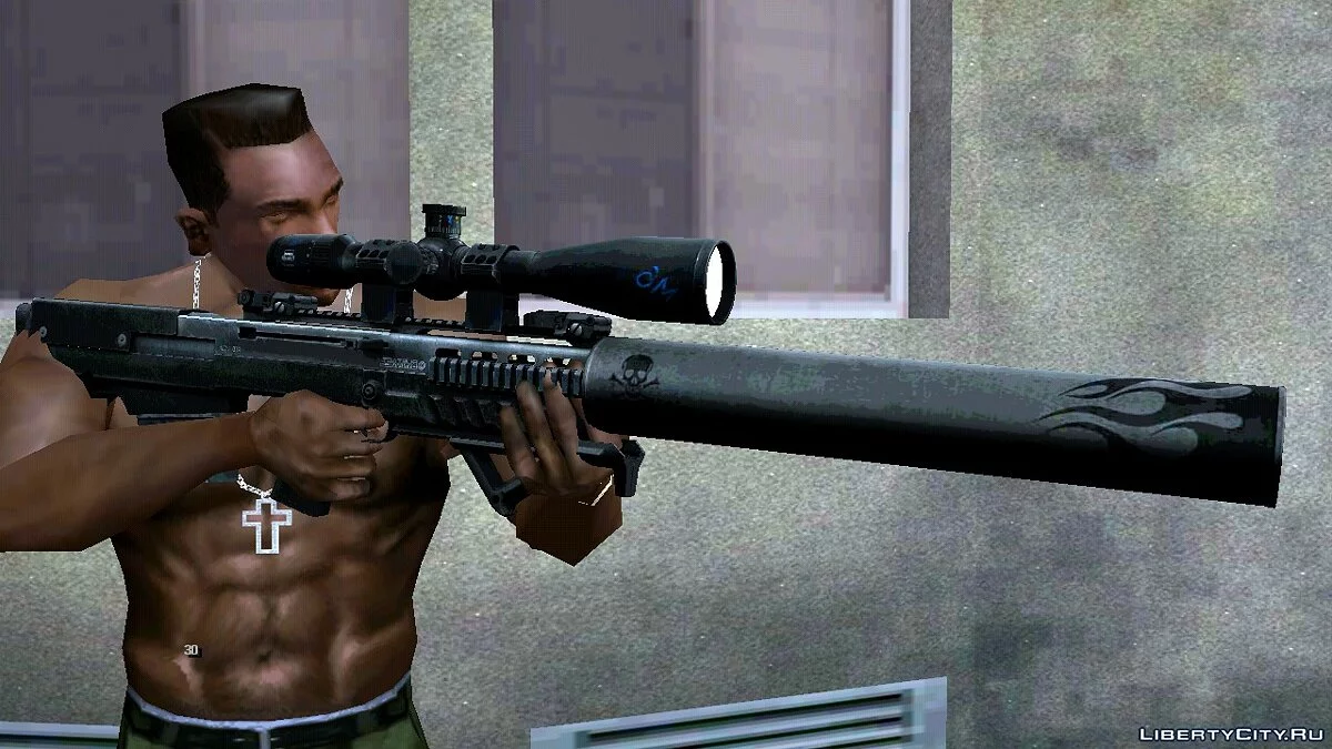 VKS sniper rifle / GTA San Andreas (iOS, Android)