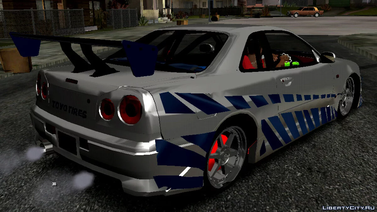 أصوات سيارة Nissan Skyline R34 / GTA سان أندرياس (iOS، أندرويد)