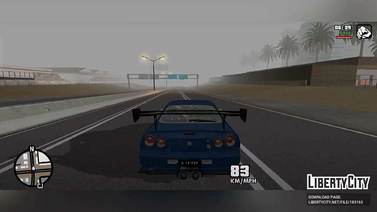 Nissan GTR R34 RB26 Engine Sound / GTA San Andreas (iOS, Android)