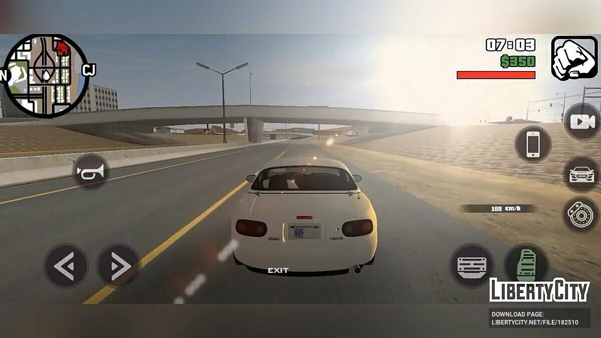 Звуки мотора Mazda MX-5 / GTA San Andreas (iOS, Android)