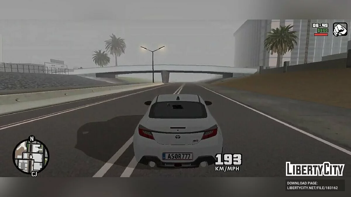 Toyota GR86 BRZ BETA Sound Mod / GTA San Andreas (iOS, Android)