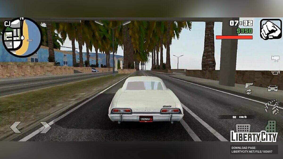 Скачать Звук Двигателя Chevrolet Impala 1967 Для GTA San Andreas.