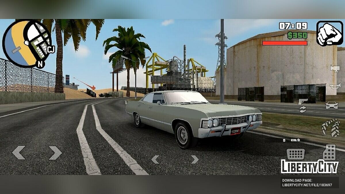 Chevrolet Impala 1967 Supernatural para GTA San Andreas