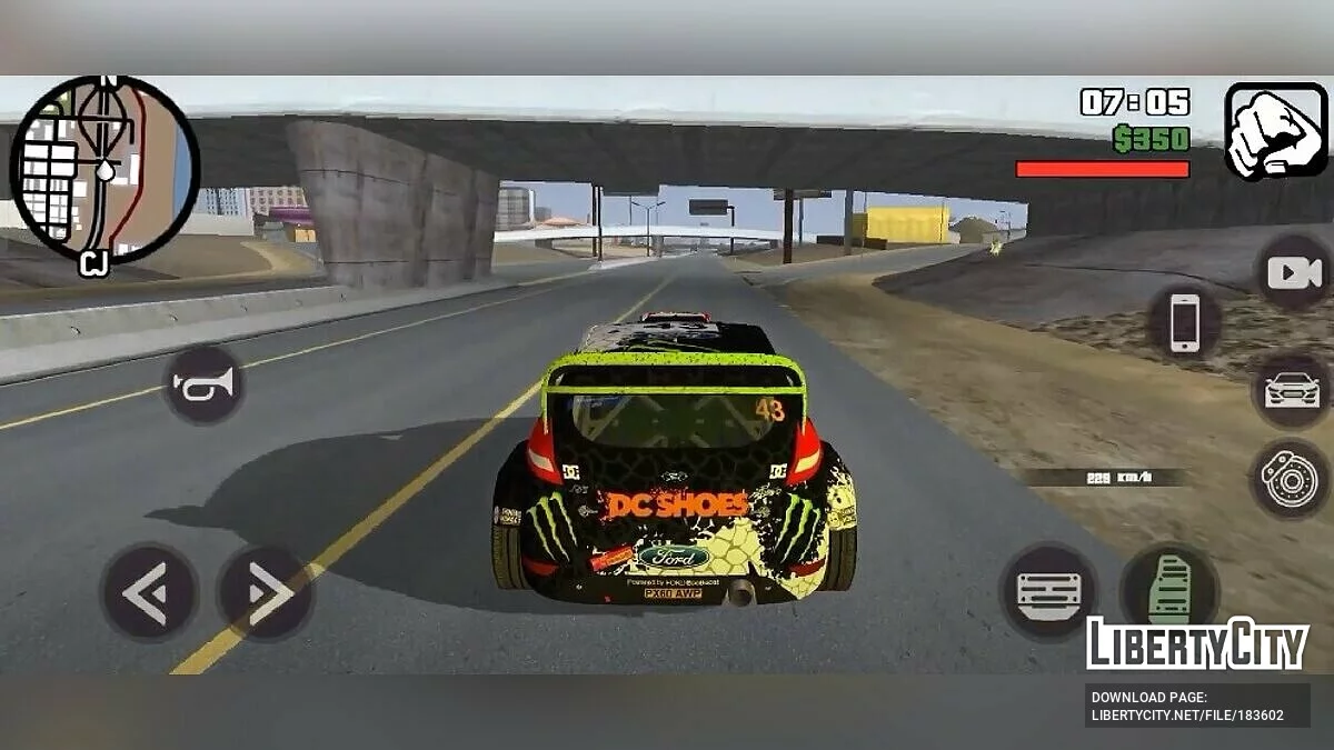 Ford Fiesta RS WRC Engine Sound / GTA San Andreas (iOS, Android)