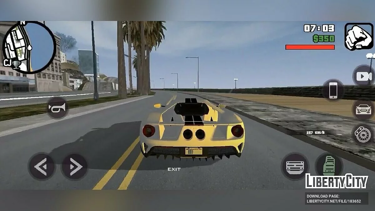 Ford GT 2017 Engine Sound / GTA San Andreas (iOS, Android)