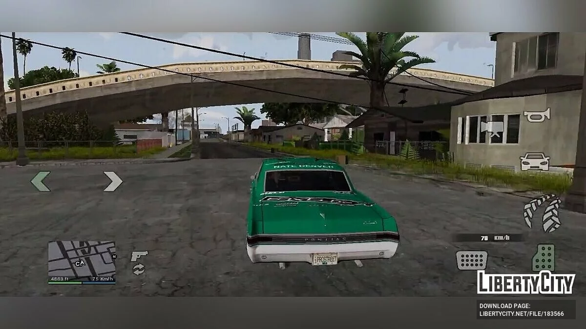 Pontiac GTO 1965 Engine Sound / GTA San Andreas (iOS, Android)