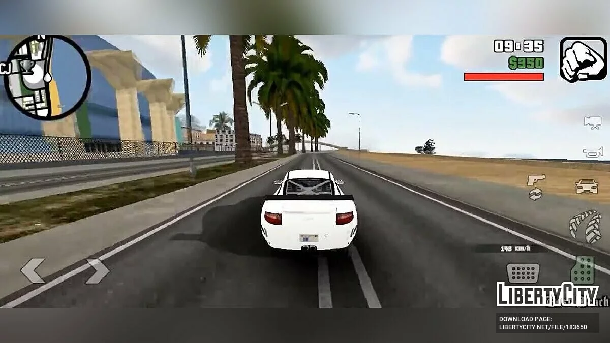 Звук двигуна Porsche 911 GT3 RS / GTA San Andreas (iOS, Android)