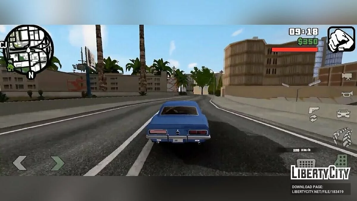 Звуки двигуна Chevrolet Camaro SS / GTA San Andreas (iOS, Android)