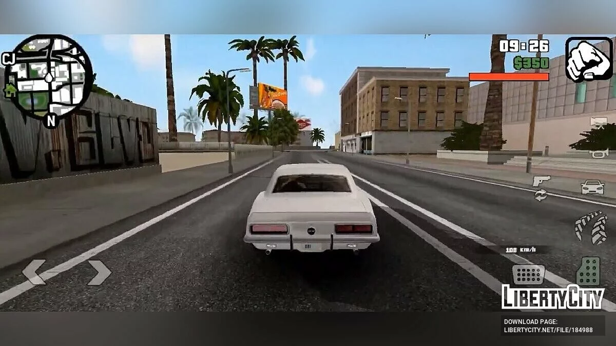 Son du moteur Chevrolet Camaro SS 1967 / GTA San Andreas (iOS, Android)